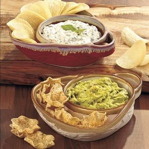 SOLD ✨NEW✨ Stoneware Soup & Side / Chip & Dip bowls SOLD